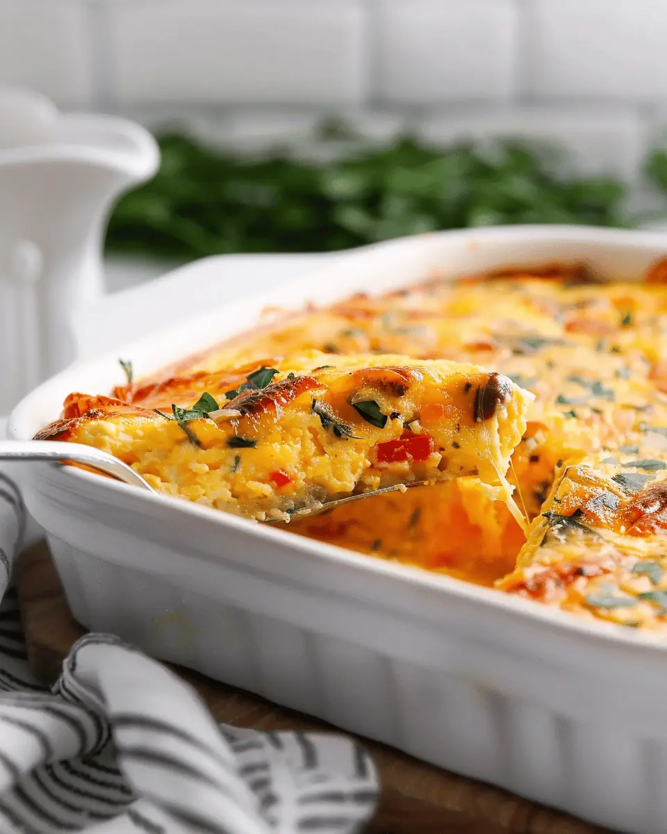 Cottage Cheese Egg Bake: The Best Comfort Dish with Turkey Bacon