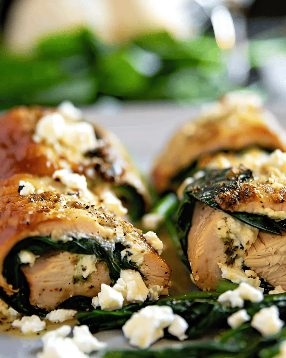 Spinach and Feta Chicken Rollups: A Juicy Homemade Delight