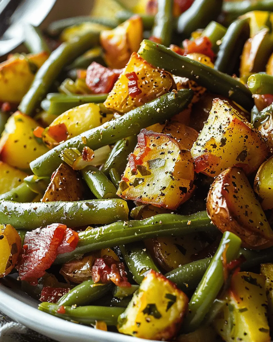 Country Ranch Green Beans and Potatoes with Turkey Bacon Delight