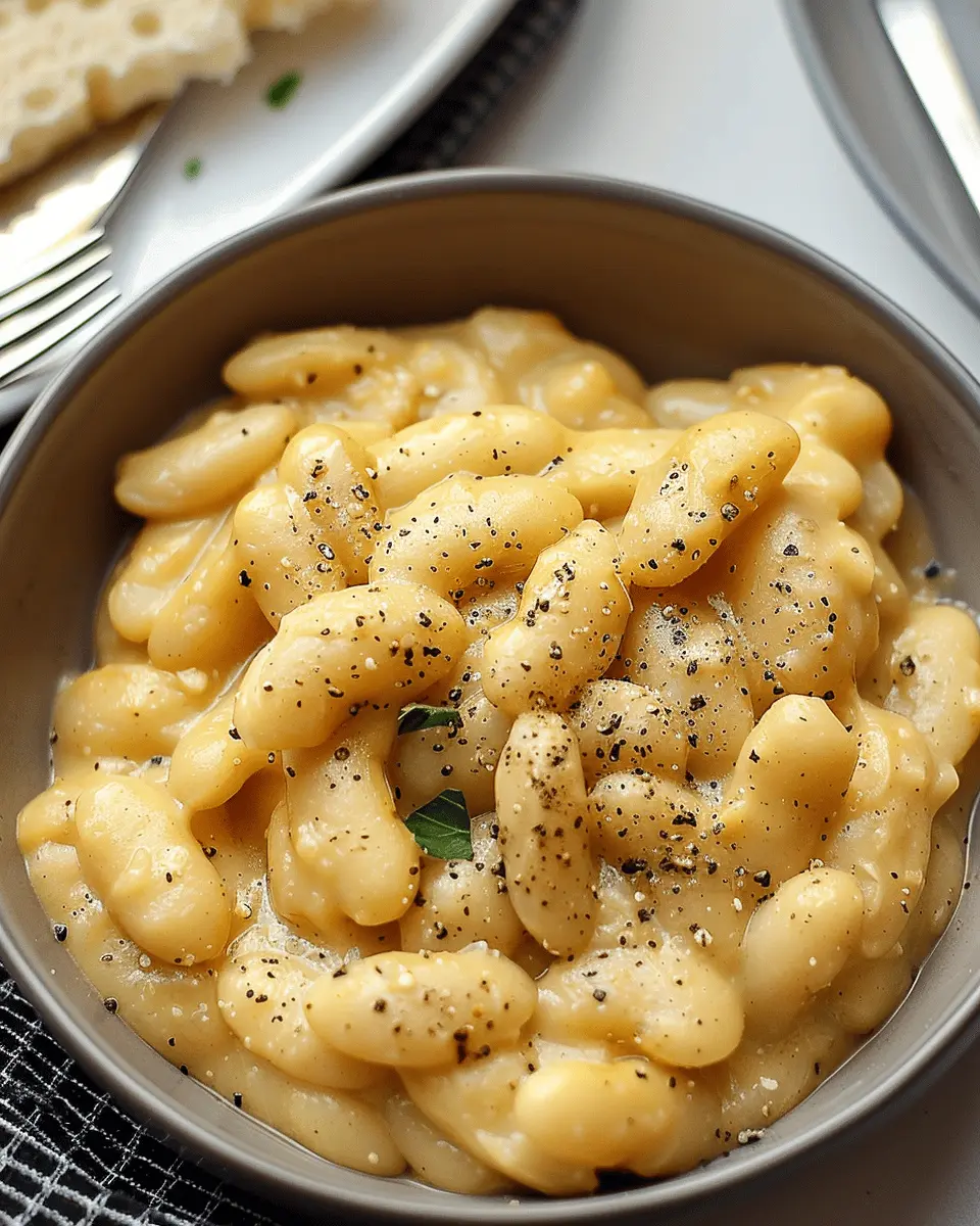 Cacio e Pepe Butter Beans: A Savory Indulgence for Home Chefs