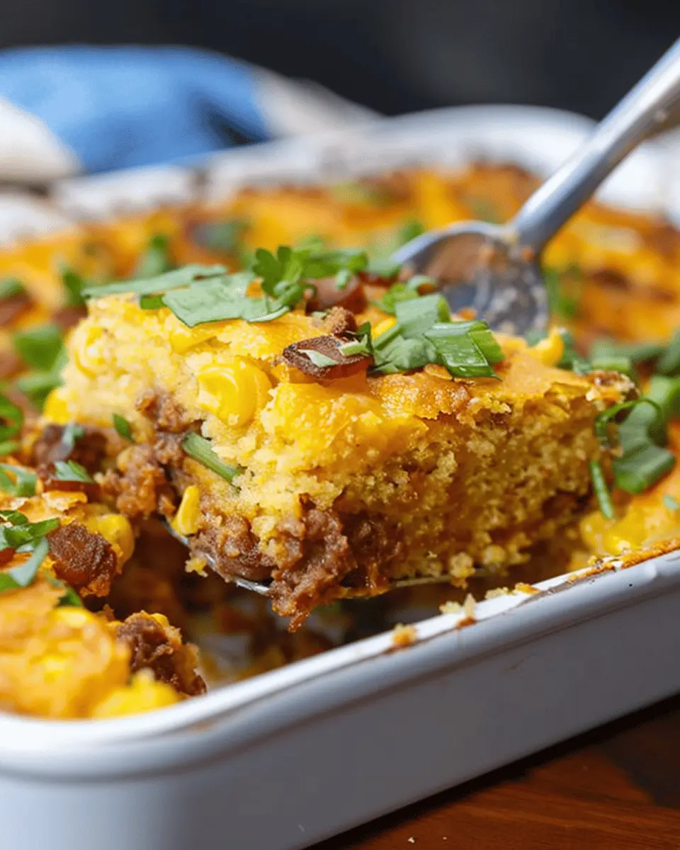 Loaded Cornbread Casserole: Indulgent Southern Comfort Delight