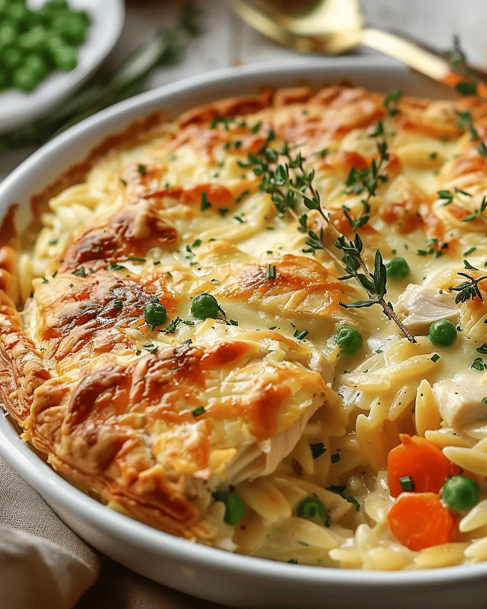 Creamy Chicken Pot Pie Orzo: The Ultimate Comfort Dish to Savor