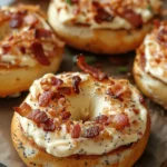 Zesty Bacon Cream Cheese Bagels