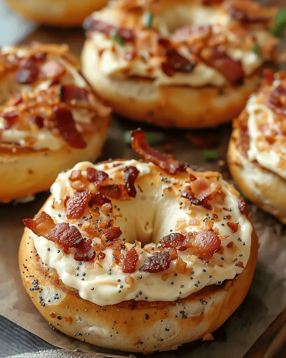 Zesty Turkey Bacon Cream Cheese Bagels for a Fresh Start
