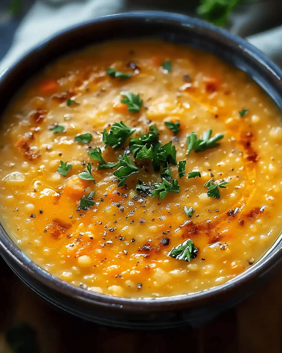 One Pot Creamy Carrot Lentil Soup That’s Easy and Nourishing
