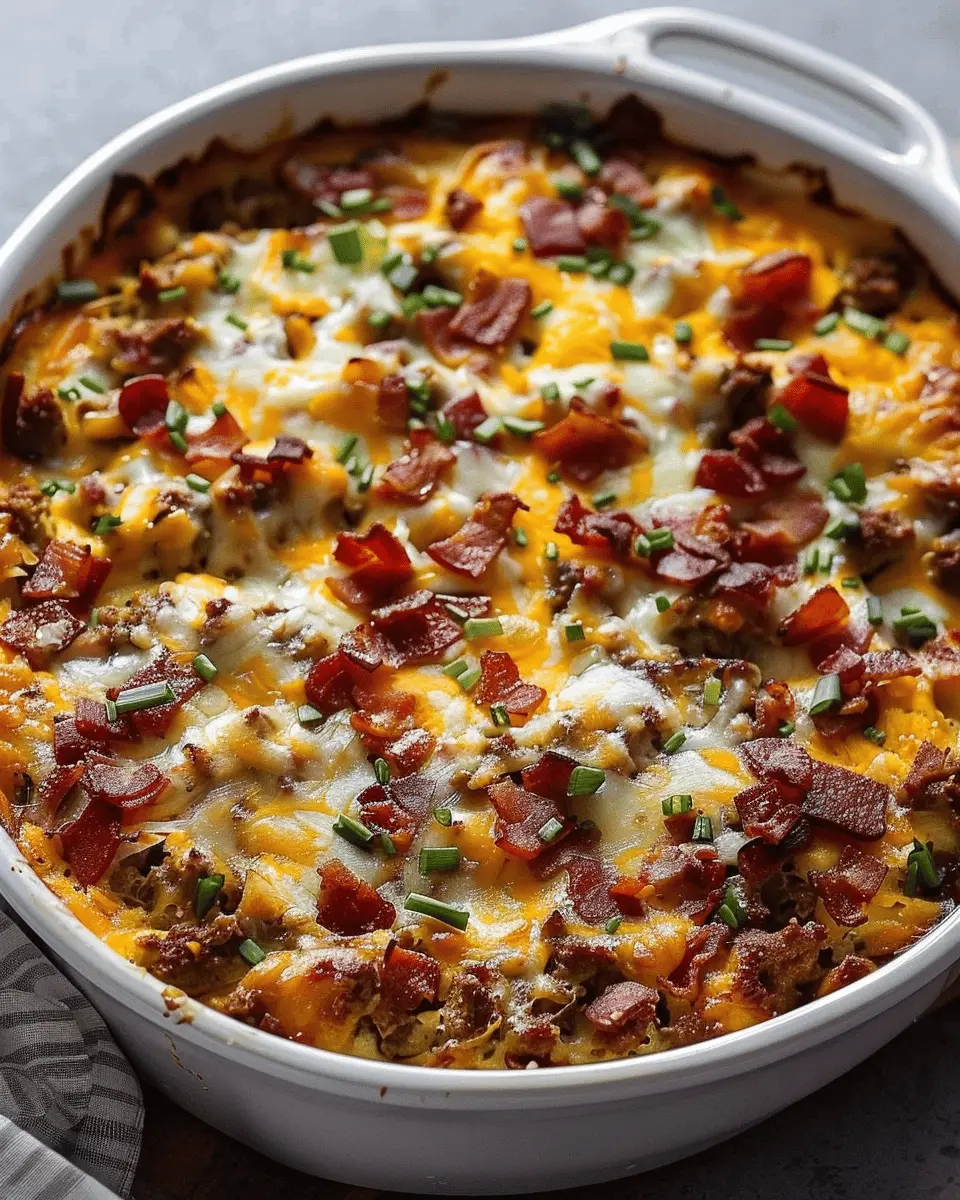 Crack Breakfast Casserole: Easy and Indulgent Turkey Bacon Delight
