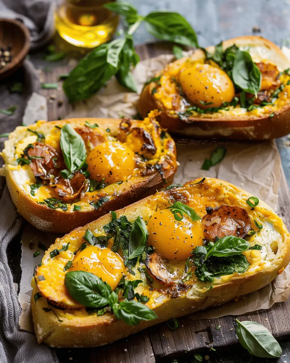 Baked Egg Boats: Easy Turkey Bacon and Chicken Ham Delight