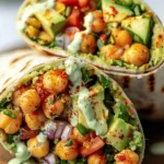 Spicy Chickpea and Avocado Wrap