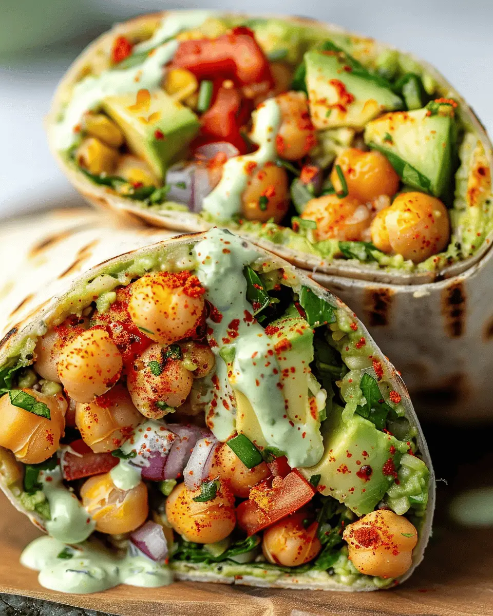 Spicy Chickpea and Avocado Wrap: A Healthy, Flavorful Delight