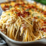 Creamy Southern Spaghetti Bake