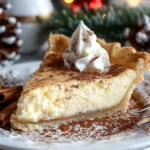 Christmas Eve Cinnamon-Vanilla Custard Pie – Creamy Holiday Dessert Magic