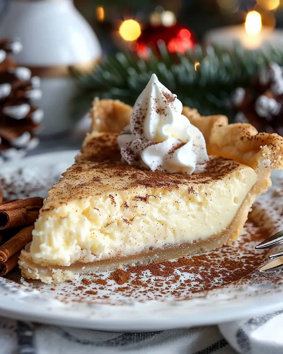 Christmas Eve Cinnamon-Vanilla Custard Pie: The Best Festive Delight