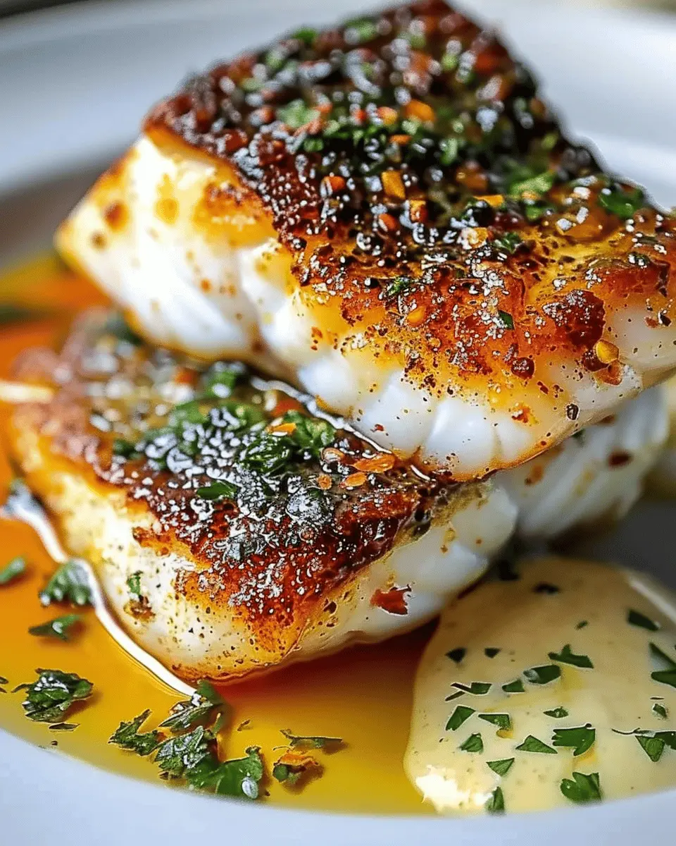 Delicious Lemon Garlic Butter Cod with Crispy Skin: A Simple Gourmet Delight