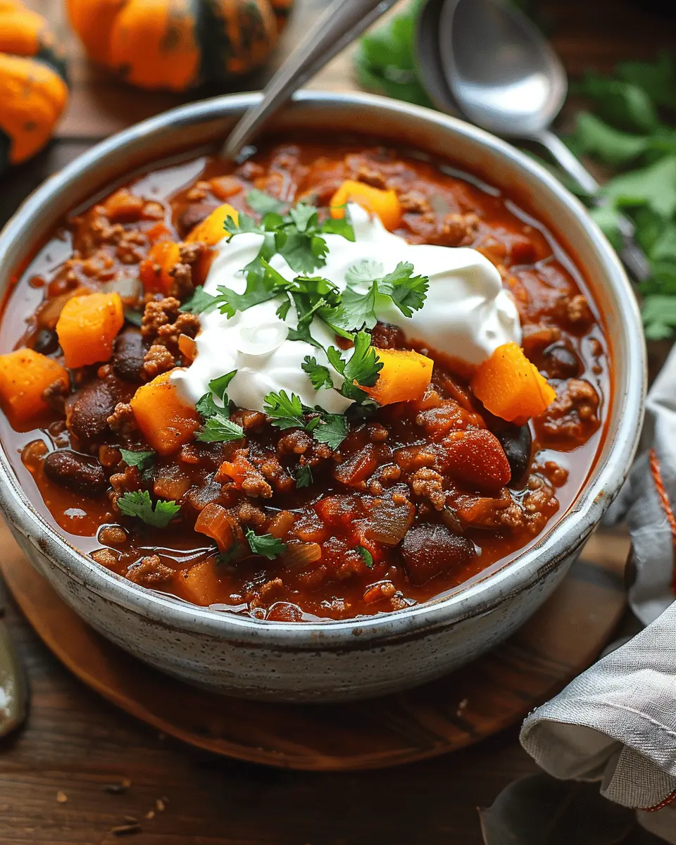 Pumpkin Chili: The Best Comfort Food with Turkey Bacon Twist