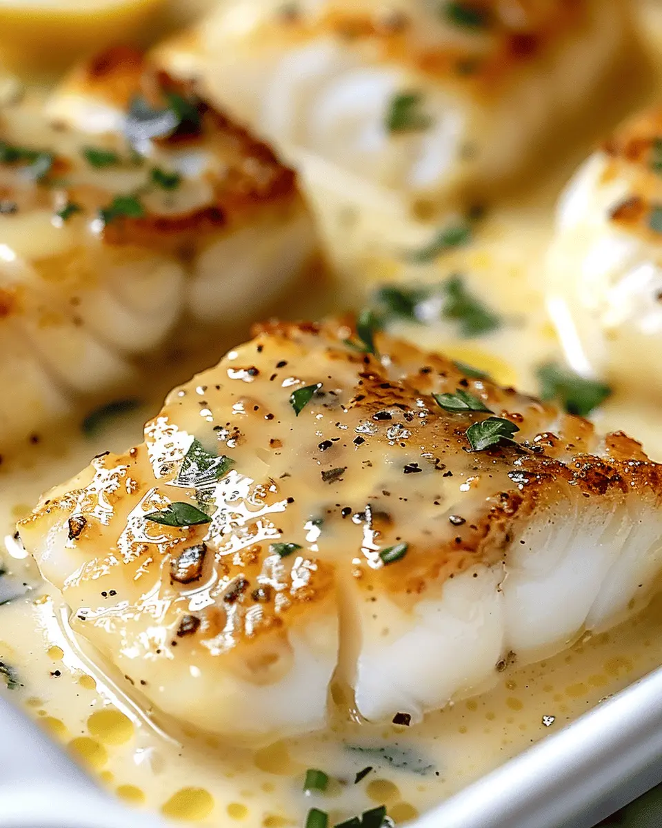 Baked Cod in Coconut Lemon Cream Sauce: Easy Weeknight Delight