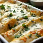 Creamy White Chicken Enchiladas Recipe