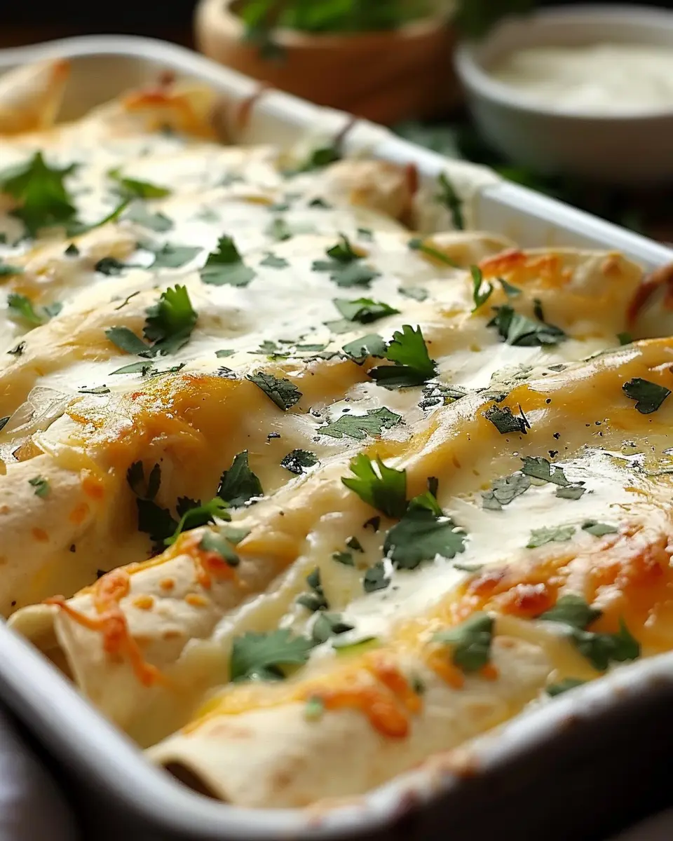 Creamy White Chicken Enchiladas: Easy Meal for Home Chefs