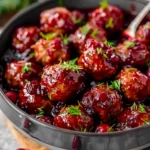 Quick Cranberry Meatballs (Christmas Recipe)