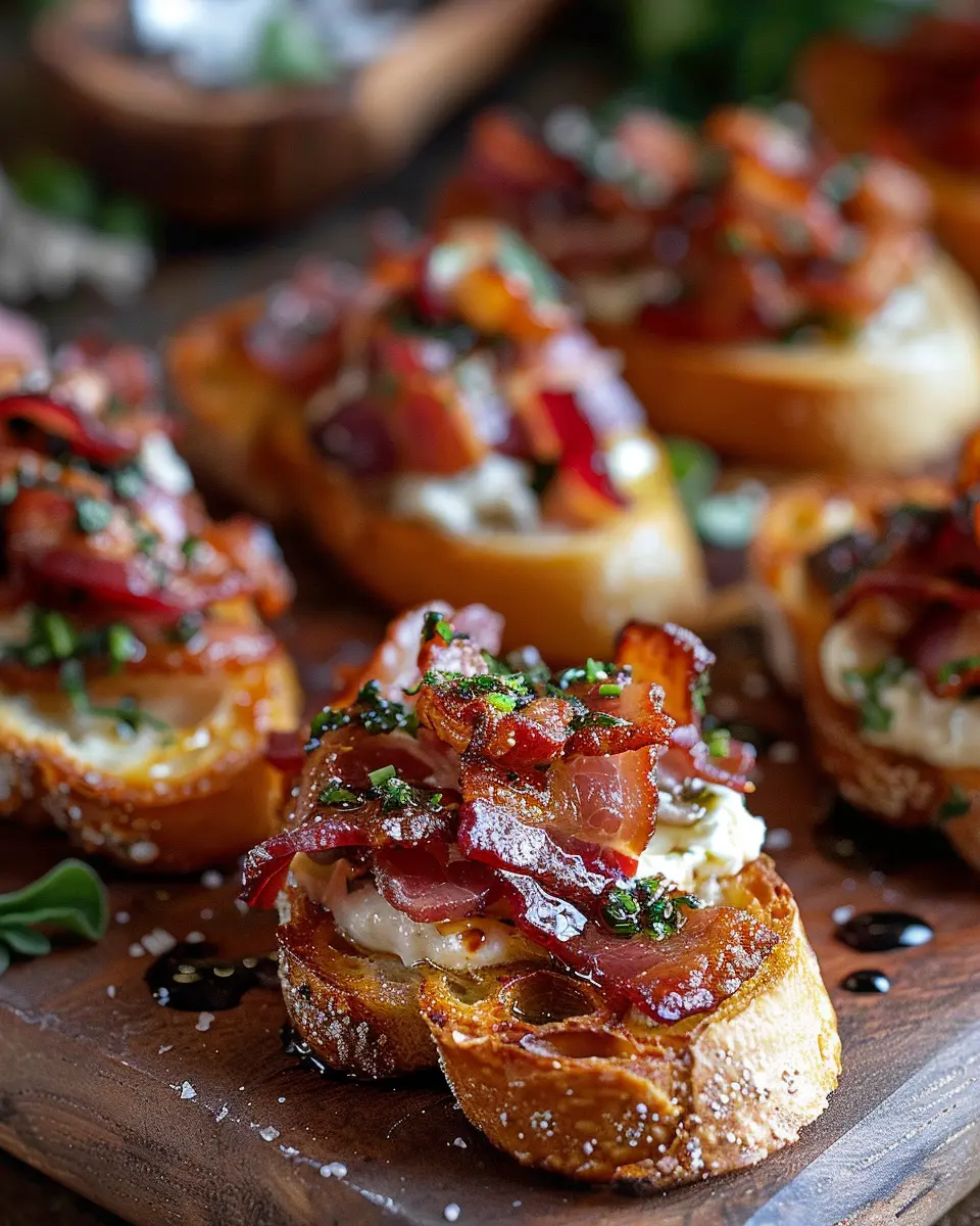 Million Dollar Turkey Bacon Crostini for Indulgent Appetizers