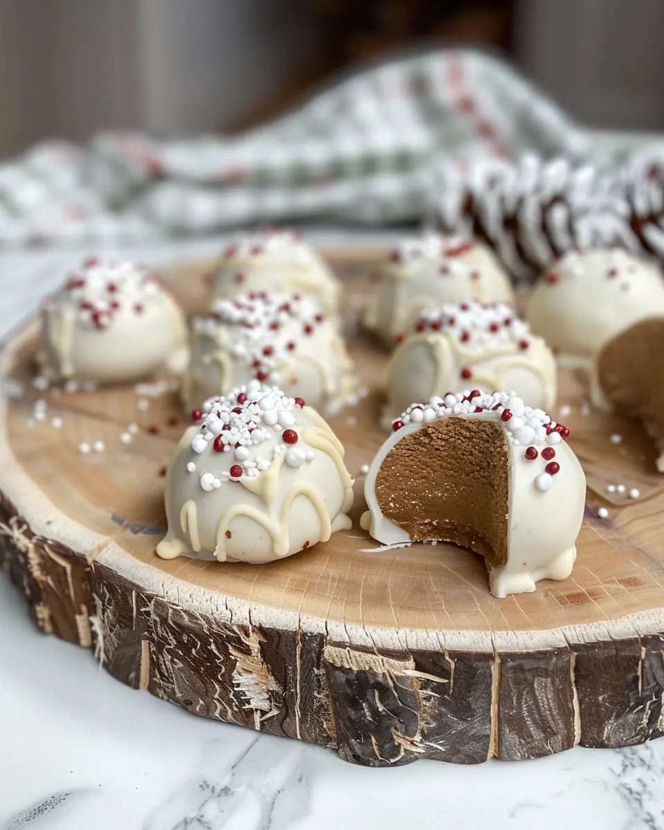 Gingerbread Truffles: Easy No-Bake White Chocolate Delights