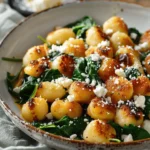 Crispy Gnocchi With Spinach And Feta: A Childhood Memory In Flavor