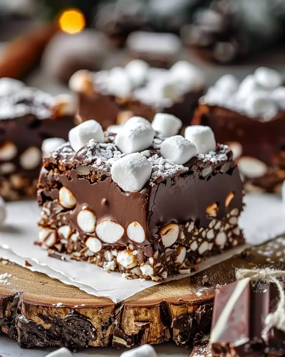 Chocolate Marshmallow Christmas Bars: Easy Festive Holiday Treat