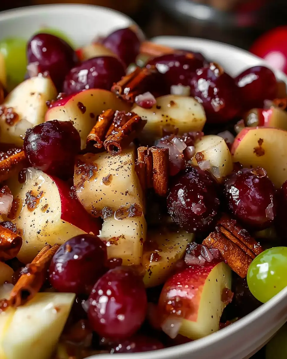 Cinnamon Apple Grape Salad: A Refreshing and Easy Delight