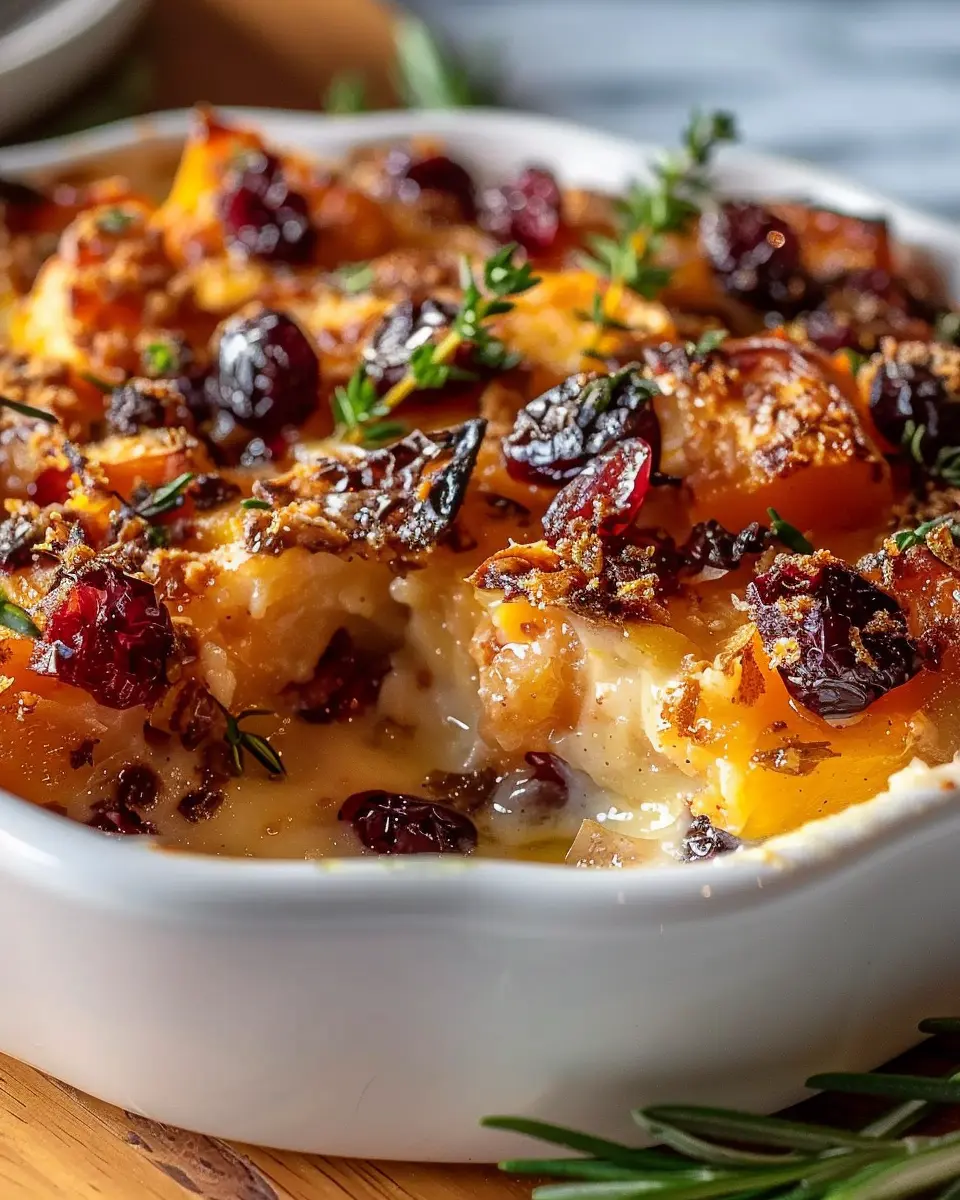 Sweet Potato &amp; Cranberry Gratin: A Cozy, Indulgent Feast