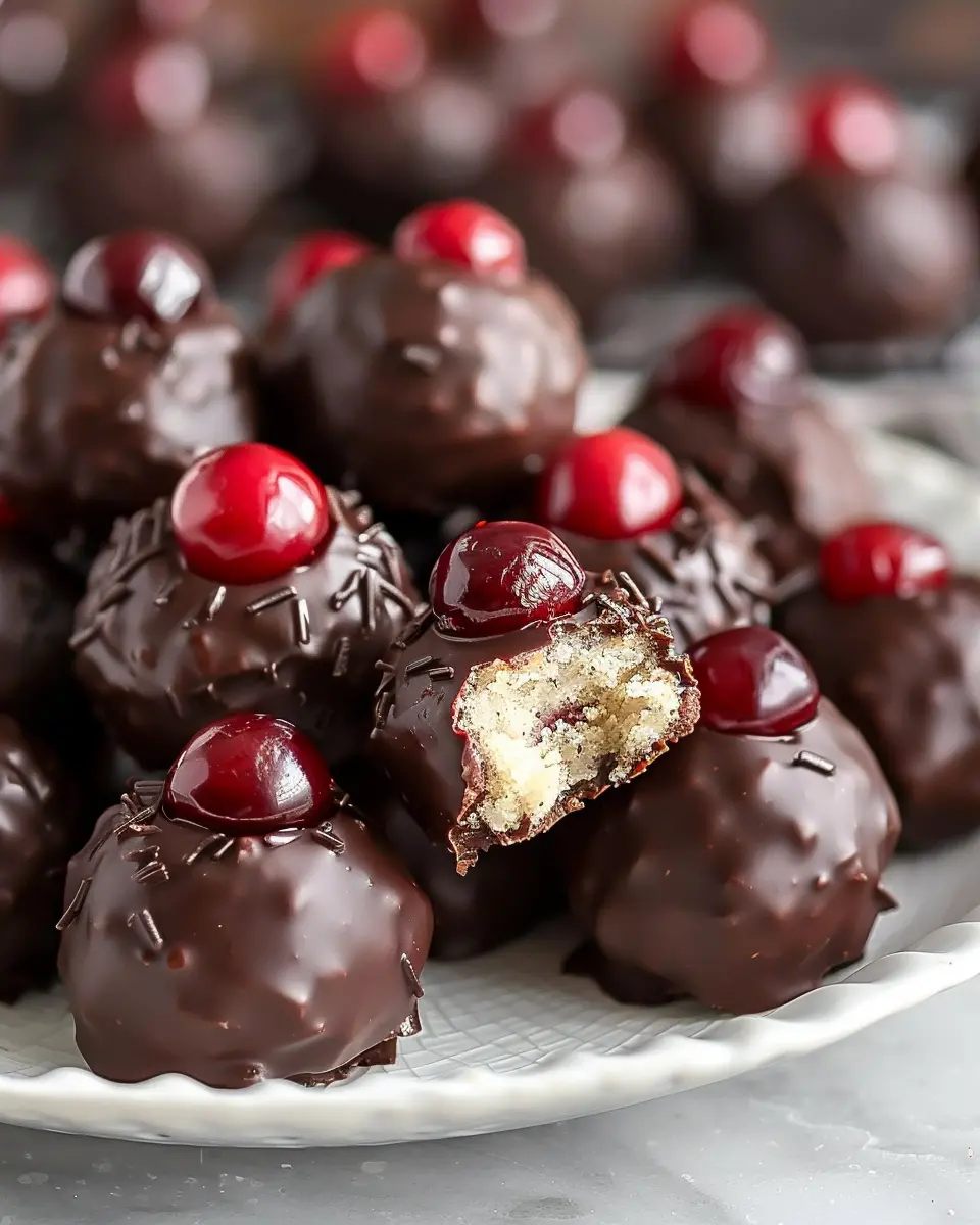 Easy No-Bake Cherry Bourbon Balls: A Festive, Indulgent Treat