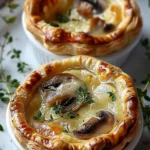 Mini Mushroom and Gruyère Pot Pies with Thyme