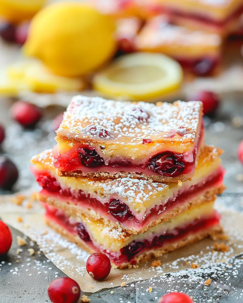 Cranberry Lemon Bars: The Best Easy Recipe for Fresh Flavor