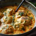 Quick Coconut Curry Soup with Dumplings