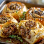 Savory French Onion Sausage Rolls – Golden, Flaky & Full of Flavor