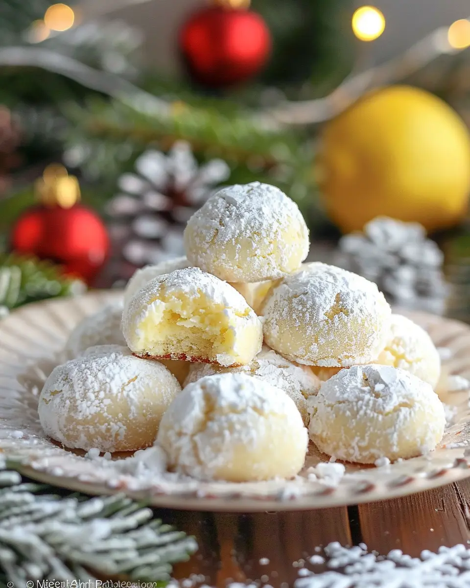 Lemon Cream Snowball Cookies: Indulgent Melt-in-Your-Mouth Delights