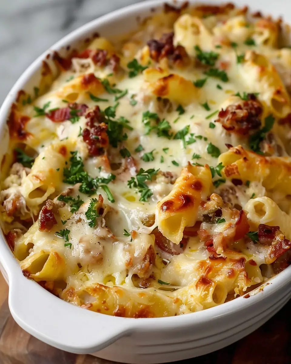 Crazy Good Casserole: Indulgent Turkey Bacon &amp; Chicken Ham Delight