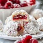 Raspberry Almond Snowball Cookies Delightful Easy Recipe