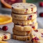Cranberry Orange Shortbread Cookies Recipe