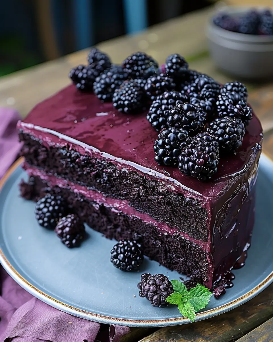 Blackberry Velvet Gothic Cake: An Indulgent Dark Delight