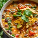 Crockpot Vegetarian Tortilla Soup for Cozy Weeknight Comfort