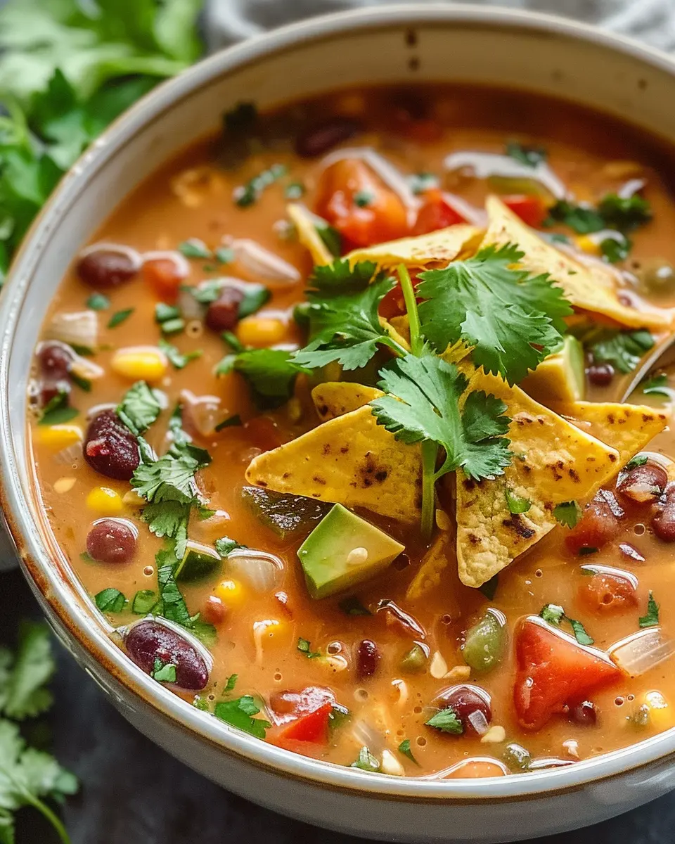 Crockpot Vegetarian Tortilla Soup: Easy Comfort for Cozy Nights