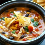 Crockpot Chicken Tortilla Soup