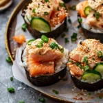 Easy Baked Salmon Sushi Cups (Viral Recipe)