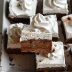 Frosted Gingerbread Brownies