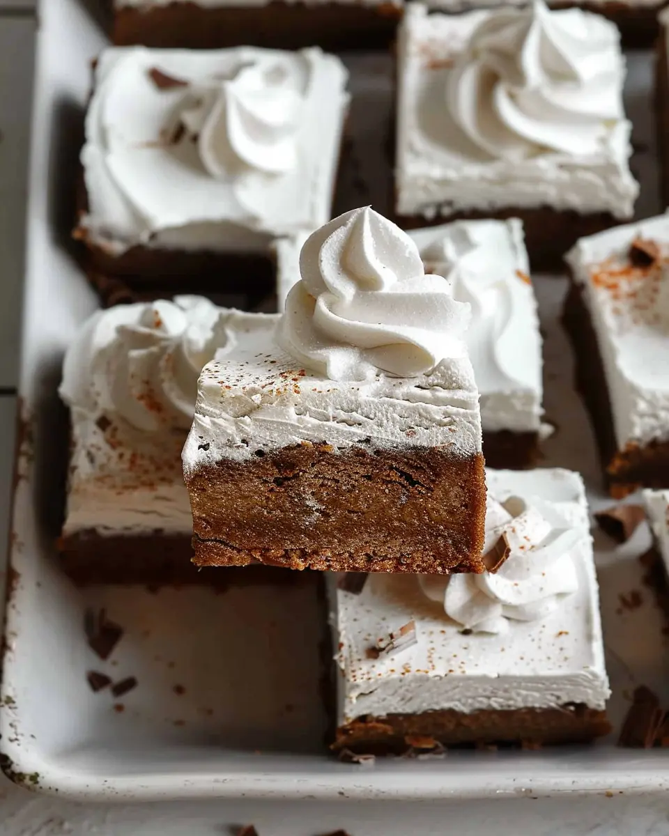 Frosted Gingerbread Brownies: The Ultimate Indulgent Treat