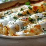 CHICKEN ENCHILADAS WITH SOUR CREAM WHITE SAUCE
