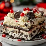 No-Bake Christmas Oreo Lasagna