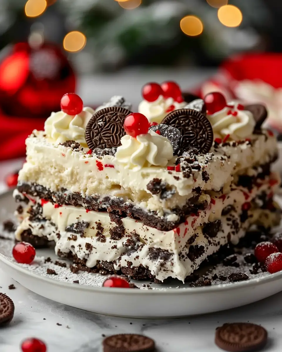 No-Bake Christmas Oreo Lasagna: The Best Festive Dessert Delight