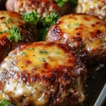 Cheesy Baked Meat Patties