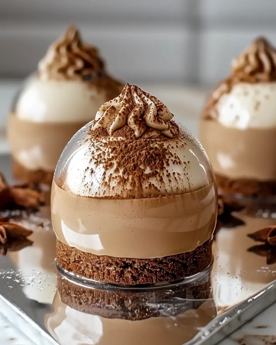 Gingerbread Latte Mousse Domes: An Indulgent Holiday Delight
