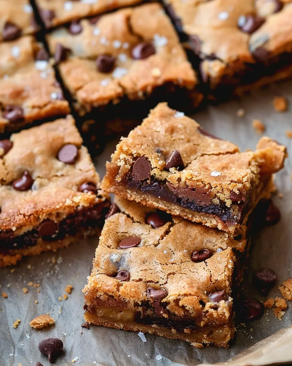 Gooey Salted Caramel Chocolate Chip Cookie Bars You’ll Love Today